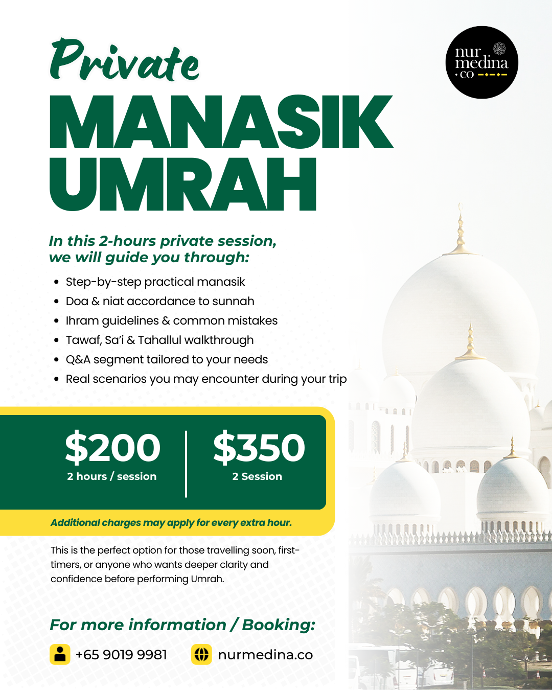 Private Manasik Umrah (Home-Based Learning)