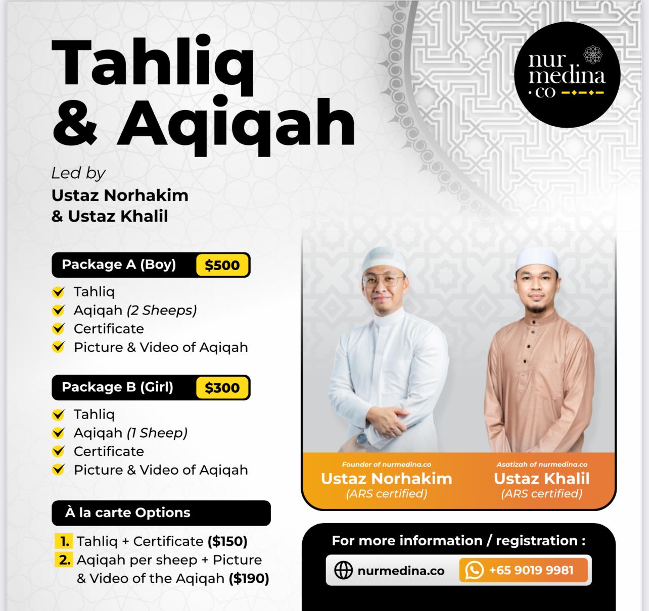 Tahliq & Aqiqah